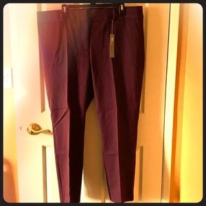 Brand new! LOFT Marisa skinny ankle in burgundy.